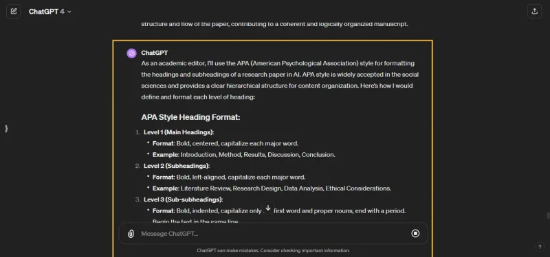 Prompt ChatGPT Định dạng tiêu đề một cách hiệu quả